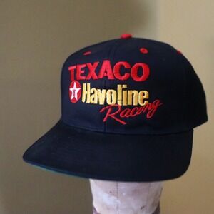 NASCAR Texaco Havoline Racing Ernie Irvan Cap 90s black and red